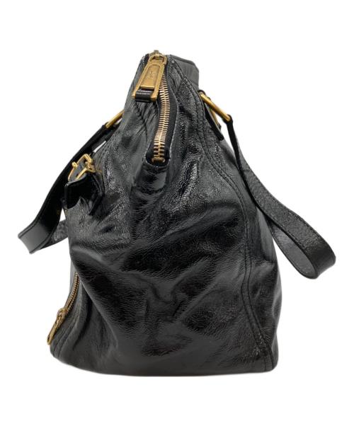 Yves Saint Laurent（イヴサンローラン）Yves Saint Laurent (イヴサンローラン) ダウンタウンエナメルトートバッグ ブラックの古着・服飾アイテム