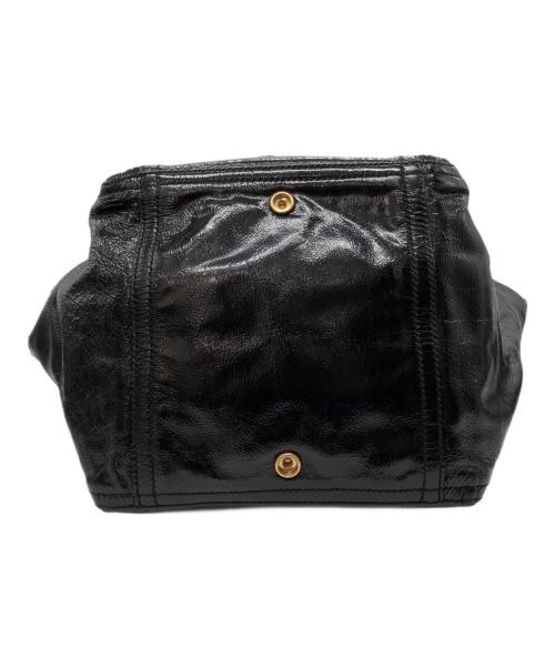 Yves Saint Laurent（イヴサンローラン）Yves Saint Laurent (イヴサンローラン) ダウンタウンエナメルトートバッグ ブラックの古着・服飾アイテム