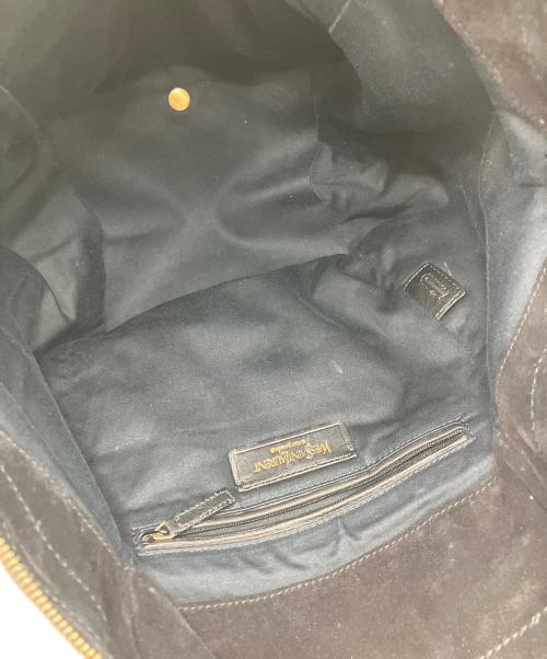 Yves Saint Laurent（イヴサンローラン）Yves Saint Laurent (イヴサンローラン) ダウンタウンエナメルトートバッグ ブラックの古着・服飾アイテム