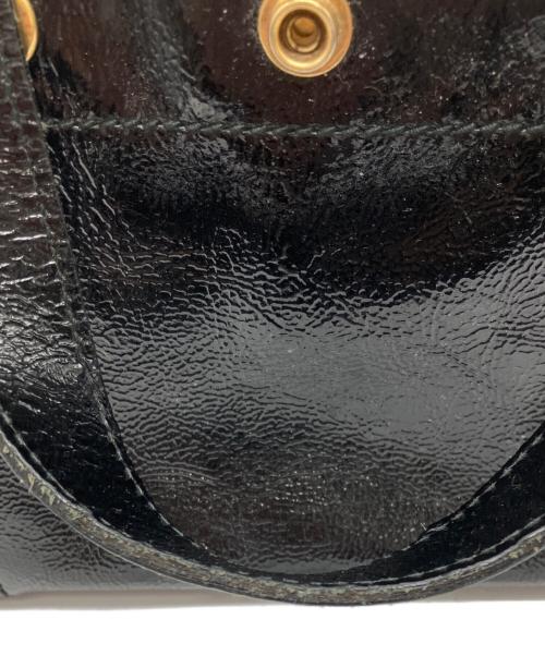 Yves Saint Laurent（イヴサンローラン）Yves Saint Laurent (イヴサンローラン) ダウンタウンエナメルトートバッグ ブラックの古着・服飾アイテム