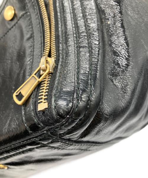 Yves Saint Laurent（イヴサンローラン）Yves Saint Laurent (イヴサンローラン) ダウンタウンエナメルトートバッグ ブラックの古着・服飾アイテム