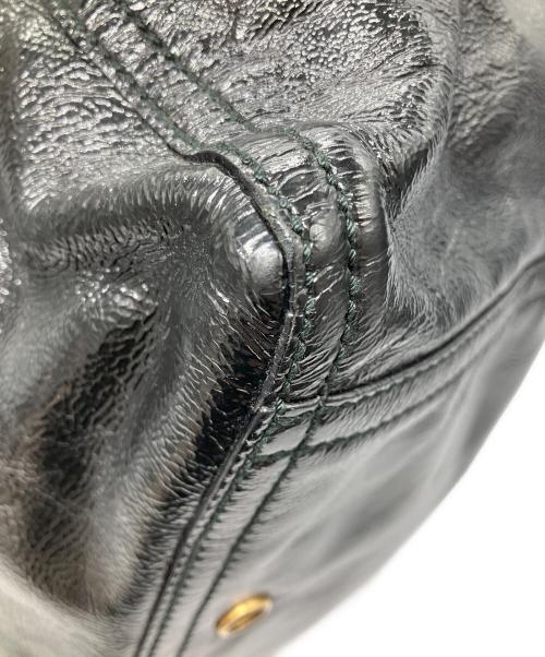 Yves Saint Laurent（イヴサンローラン）Yves Saint Laurent (イヴサンローラン) ダウンタウンエナメルトートバッグ ブラックの古着・服飾アイテム