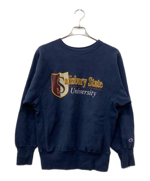 Champion（チャンピオン）Champion (チャンピオン) カレッジロゴプリントリバースウィーブスウェット ネイビー サイズ:Mの古着・服飾アイテム
