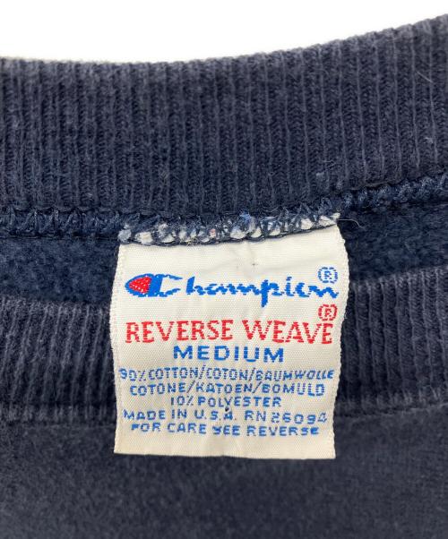 Champion（チャンピオン）Champion (チャンピオン) カレッジロゴプリントリバースウィーブスウェット ネイビー サイズ:Mの古着・服飾アイテム