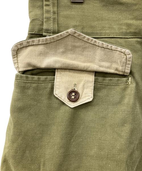 French Army（フランス軍）French Army (フランス軍) 50ｓM-47前期カーゴパンツ オリーブ サイズ:表記なしの古着・服飾アイテム