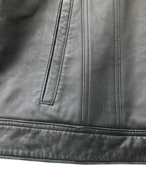 SUPREME（シュプリーム）SUPREME (シュプリーム) 18AW LEATHER TRUCKER JACKET ブラック サイズ:Lの古着・服飾アイテム