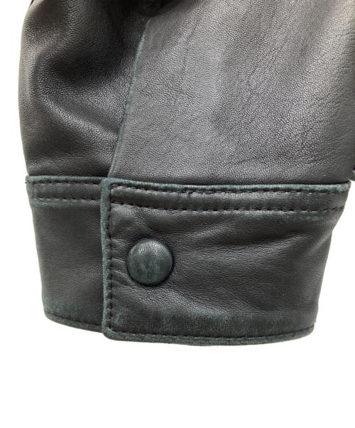 SUPREME（シュプリーム）SUPREME (シュプリーム) 18AW LEATHER TRUCKER JACKET ブラック サイズ:Lの古着・服飾アイテム