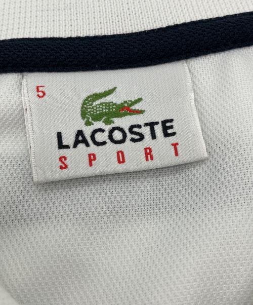 LACOSTE SPORT（ラコステスポーツ）LACOSTE SPORT (ラコステスポーツ) ポロシャツ ホワイト サイズ:5の古着・服飾アイテム