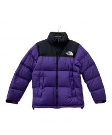THE NORTH FACE（ザ ノース フェイス）の古着「ヌプシダウンジャケット」｜パープル×ブラック