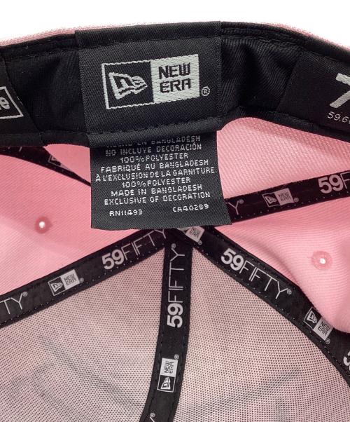SUPREME（シュプリーム）SUPREME (シュプリーム) New Era (ニューエラ) Bones Box Logo ピンク×ブラックの古着・服飾アイテム