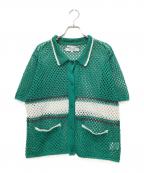F/CE.エフシーイー）の古着「メッシュカーディガン」｜グリーン