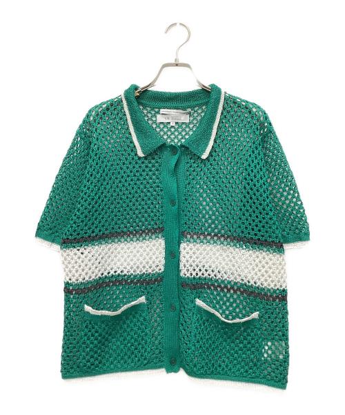 F/CE.（エフシーイー）F/CE. (エフシーイー) メッシュカーディガン グリーン サイズ:Sの古着・服飾アイテム