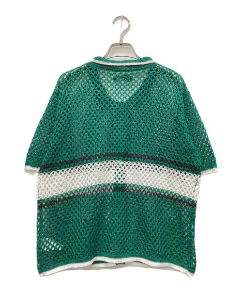 F/CE.（エフシーイー）F/CE. (エフシーイー) メッシュカーディガン グリーン サイズ:Sの古着・服飾アイテム