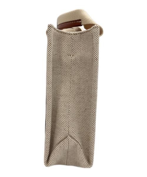 Chloe（クロエ）Chloe (クロエ) WOODY SMALL TOTE WITH STRAP アイボリーの古着・服飾アイテム