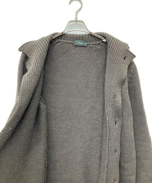 Zanone（ザノーネ）Zanone (ザノーネ) スタンドカラーウールカーディガン ブラウン サイズ:50の古着・服飾アイテム
