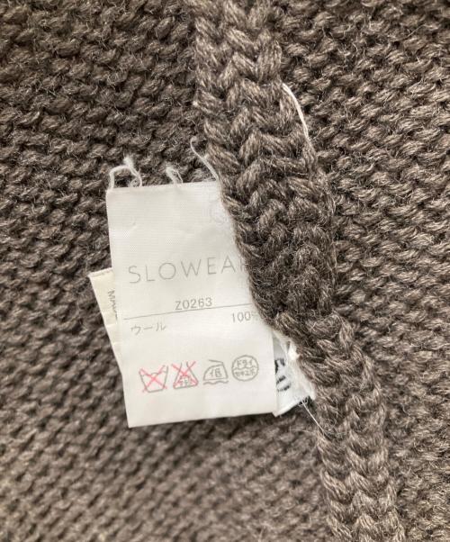 Zanone（ザノーネ）Zanone (ザノーネ) スタンドカラーウールカーディガン ブラウン サイズ:50の古着・服飾アイテム