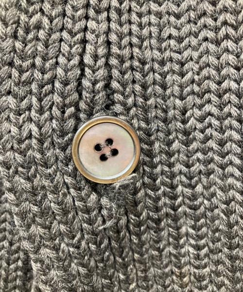 Zanone（ザノーネ）Zanone (ザノーネ) スタンドカラーウールカーディガン ブラウン サイズ:50の古着・服飾アイテム