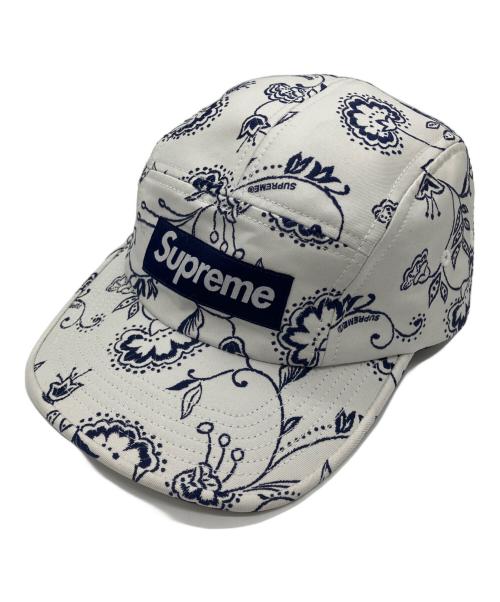 SUPREME（シュプリーム）SUPREME (シュプリーム) 25SS Floral Jacquard Camp Cap ホワイトの古着・服飾アイテム