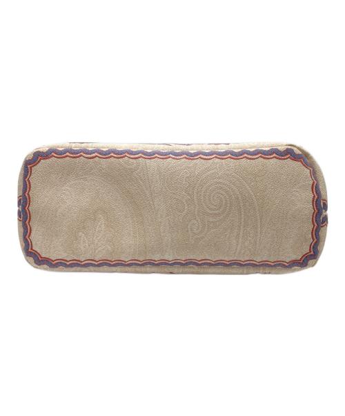 ETRO（エトロ）ETRO (エトロ) 花柄トートバッグ ベージュ×ボルドーの古着・服飾アイテム