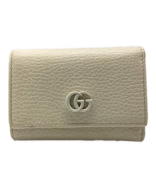 GUCCI（グッチ）GUCCI (グッチ) GGマーモント ミディアム ウォレット ベージュの古着・服飾アイテム