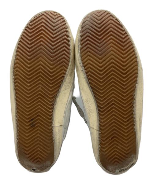 GOLDEN GOOSE（ゴールデングース）GOLDEN GOOSE (ゴールデングース) SUPERSTAR ダメージ加工スニーカー ベージュ×ブラック サイズ:38の古着・服飾アイテム