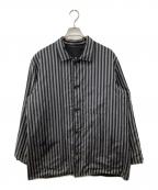 Yohji Yamamoto pour hommeヨウジヤマモト プールオム）の古着「98SS シルクリバーシブルジャケット」｜グレー×ブラック