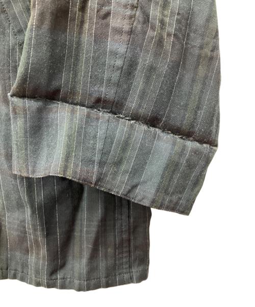 Yohji Yamamoto pour homme（ヨウジヤマモト プールオム）Yohji Yamamoto pour homme (ヨウジヤマモト プールオム) 00SS チェックレーヨンロングシャツコート グレー サイズ:XLの古着・服飾アイテム