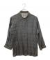 Yohji Yamamoto pour homme（ヨウジヤマモト プールオム）の古着「00SS チェックレーヨンロングシャツコート」｜グレー