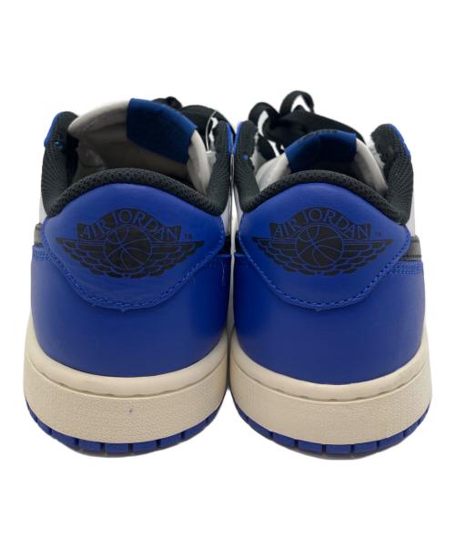 NIKE（ナイキ）NIKE (ナイキ) JORDAN BRAND AIR JORDAN 1 RETRO LOW OG WHITE ブルー サイズ:26cm 未使用品の古着・服飾アイテム