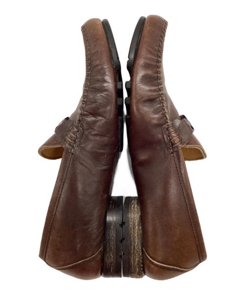 Salvatore Ferragamo（サルヴァトーレ フェラガモ）Salvatore Ferragamo (サルヴァトーレ フェラガモ) ビットローファー ブラウン サイズ:6 1/2の古着・服飾アイテム
