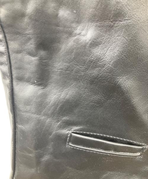 Schott（ショット）Schott (ショット) レザーベスト ブラック サイズ:Lの古着・服飾アイテム