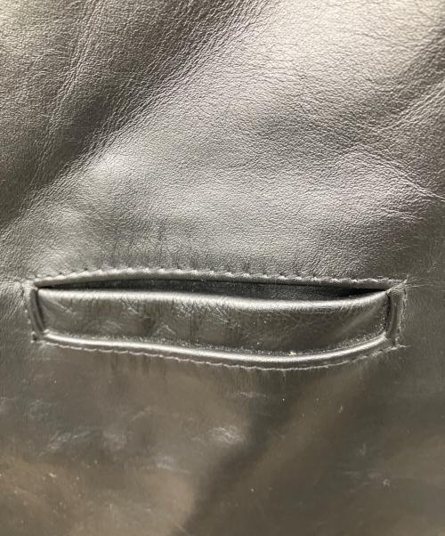 Schott（ショット）Schott (ショット) レザーベスト ブラック サイズ:Lの古着・服飾アイテム