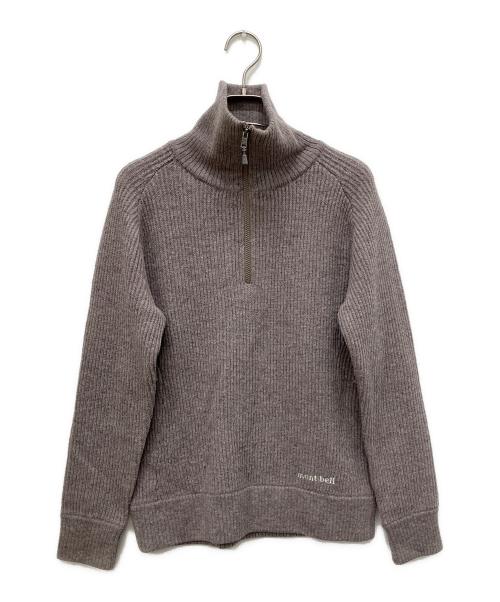 mont-bell（モンベル）mont-bell (モンベル) ミッテルレギ ハーフジップ セーター ブラウン サイズ:Sの古着・服飾アイテム