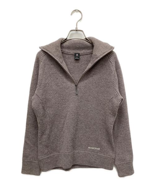mont-bell（モンベル）mont-bell (モンベル) ミッテルレギ ハーフジップ セーター ブラウン サイズ:Sの古着・服飾アイテム