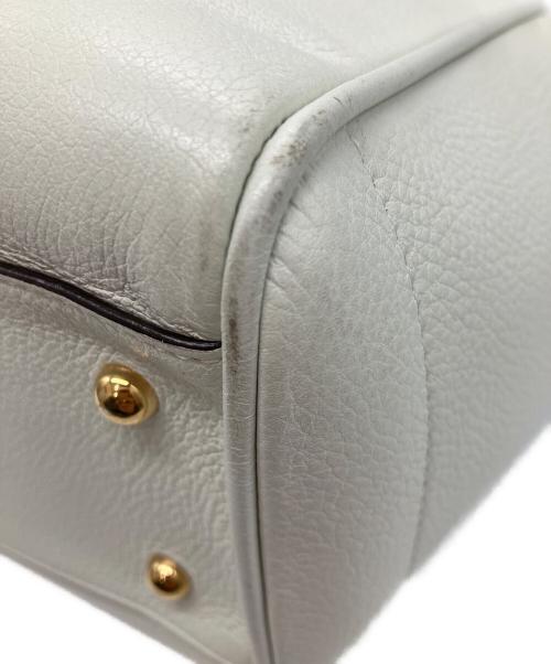 LOEWE（ロエベ）LOEWE (ロエベ) ヘリテージレザートートバッグ ホワイトの古着・服飾アイテム