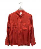 MAX&Co.マックスアンドコー）の古着「MAX&Co. シルクシャツ」｜レッド