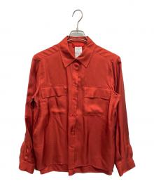 MAX&Co.（マックスアンドコー）の古着「MAX&Co. シルクシャツ」｜レッド