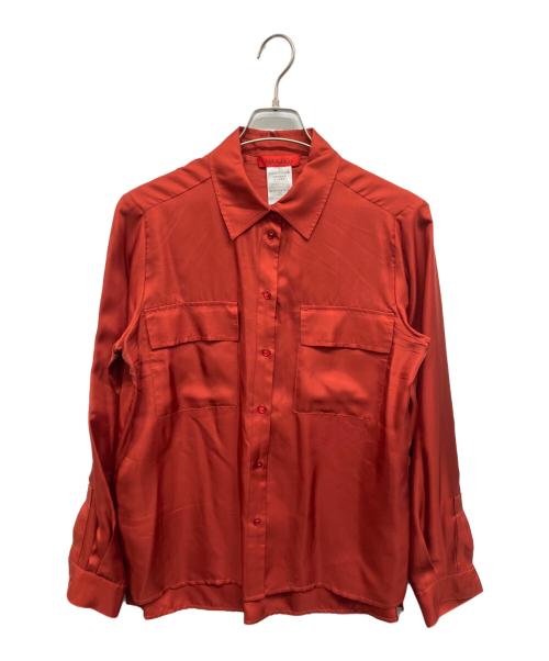 MAX&Co.（マックスアンドコー）MAX&Co. (マックスアンドコー) MAX&Co. シルクシャツ レッド サイズ:USA08 E-I-J44 GB12 F-B42 MX32 CH-D A-NL40の古着・服飾アイテム