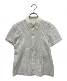 tricot COMME des GARCONS（トリココムデギャルソン）の古着「01ss プリーツ半袖シャツ」｜ホワイト