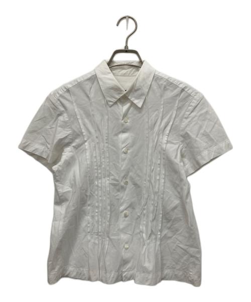 tricot COMME des GARCONS（トリココムデギャルソン）tricot COMME des GARCONS (トリココムデギャルソン) 01ss プリーツ半袖シャツ ホワイト サイズ:Mの古着・服飾アイテム