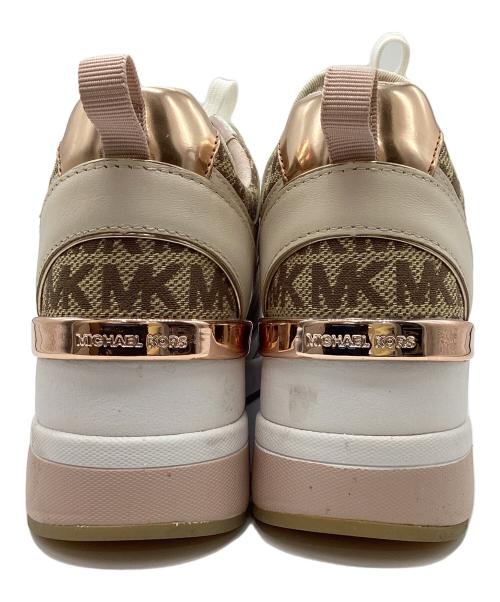 MICHAEL KORS（マイケル・コース）MICHAEL KORS (マイケル・コース) スニーカー ピンク×ホワイト サイズ:6Mの古着・服飾アイテム
