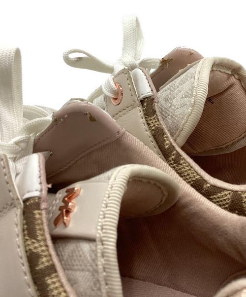 MICHAEL KORS（マイケル・コース）MICHAEL KORS (マイケル・コース) スニーカー ピンク×ホワイト サイズ:6Mの古着・服飾アイテム