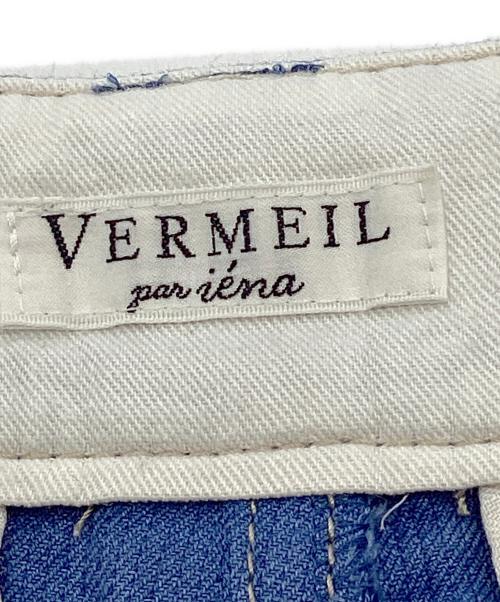 VERMEIL par iena（ヴェルメイユ パー イエナ）VERMEIL par iena (ヴェルメイユ パー イエナ) ワイドストレートデニムトラウザー ブルー サイズ:Mの古着・服飾アイテム