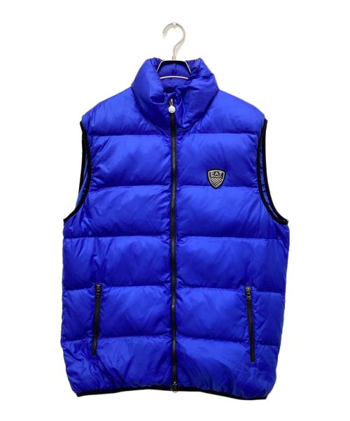 EA7（イーエーセブン）EA7 (イーエーセブン) ダウンベスト ブルー サイズ:ＸＸＬ　の古着・服飾アイテム