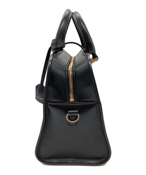 Saint Laurent Paris（サンローランパリ）Saint Laurent Paris (サンローランパリ) ベイビーカバス レザー 2WAYハンドバッグ  ブラックの古着・服飾アイテム