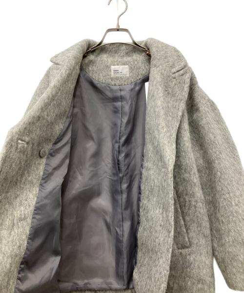 EMMA ROUGE VIF（エマルージュヴィフ）EMMA ROUGE VIF (エマルージュヴィフ) ラメシャギースライバーPコート ライトグレー サイズ:Free 未使用品の古着・服飾アイテム