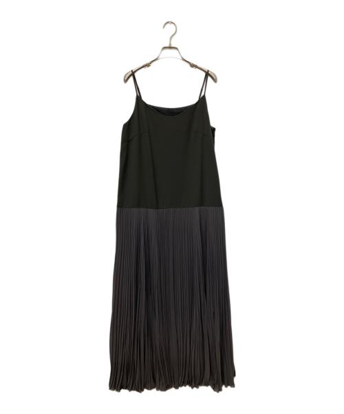 Noble（ノーブル）Noble (ノーブル) シアーシフォンプリーツキャミワンピース グレー サイズ:Mの古着・服飾アイテム