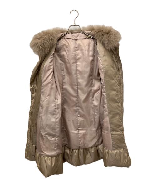 ANAYI（アナイ）ANAYI (アナイ) フォックスファー付きダウンコート ベージュ サイズ:Mの古着・服飾アイテム