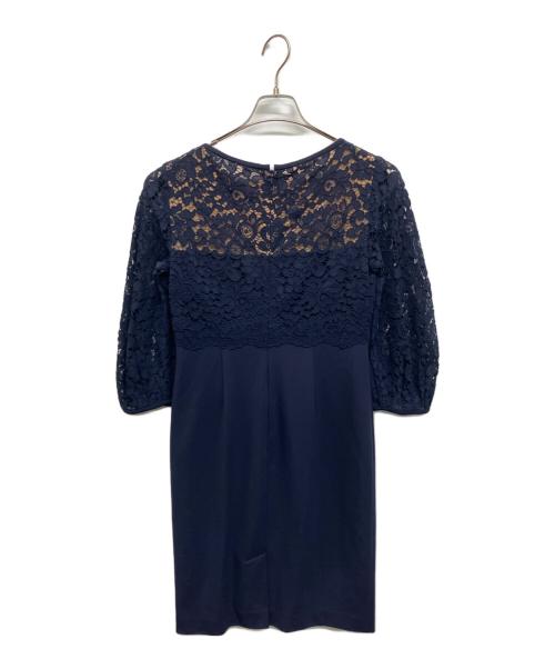 LAUREN RALPH LAUREN（ローレンラルフローレン）LAUREN RALPH LAUREN (ローレンラルフローレン) LAUREN RALPH LAUREN レースワンピース ネイビーの古着・服飾アイテム