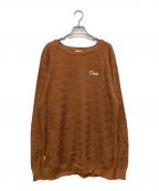Dimeダイム）の古着「Wave Cable Knit Sweater」｜ブラウン